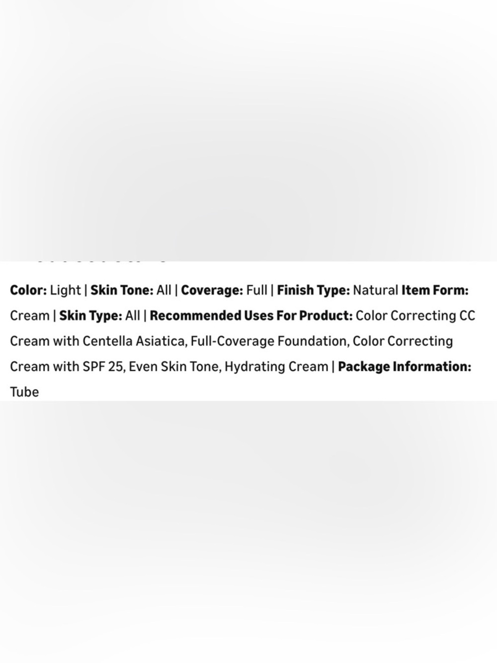 Korean Beauty CC Cream Color Correcting - Light - Picture 7 of 7